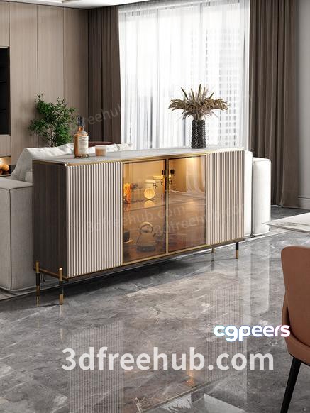 Modern Living Room 3D Model - 20957 - VRAY Render