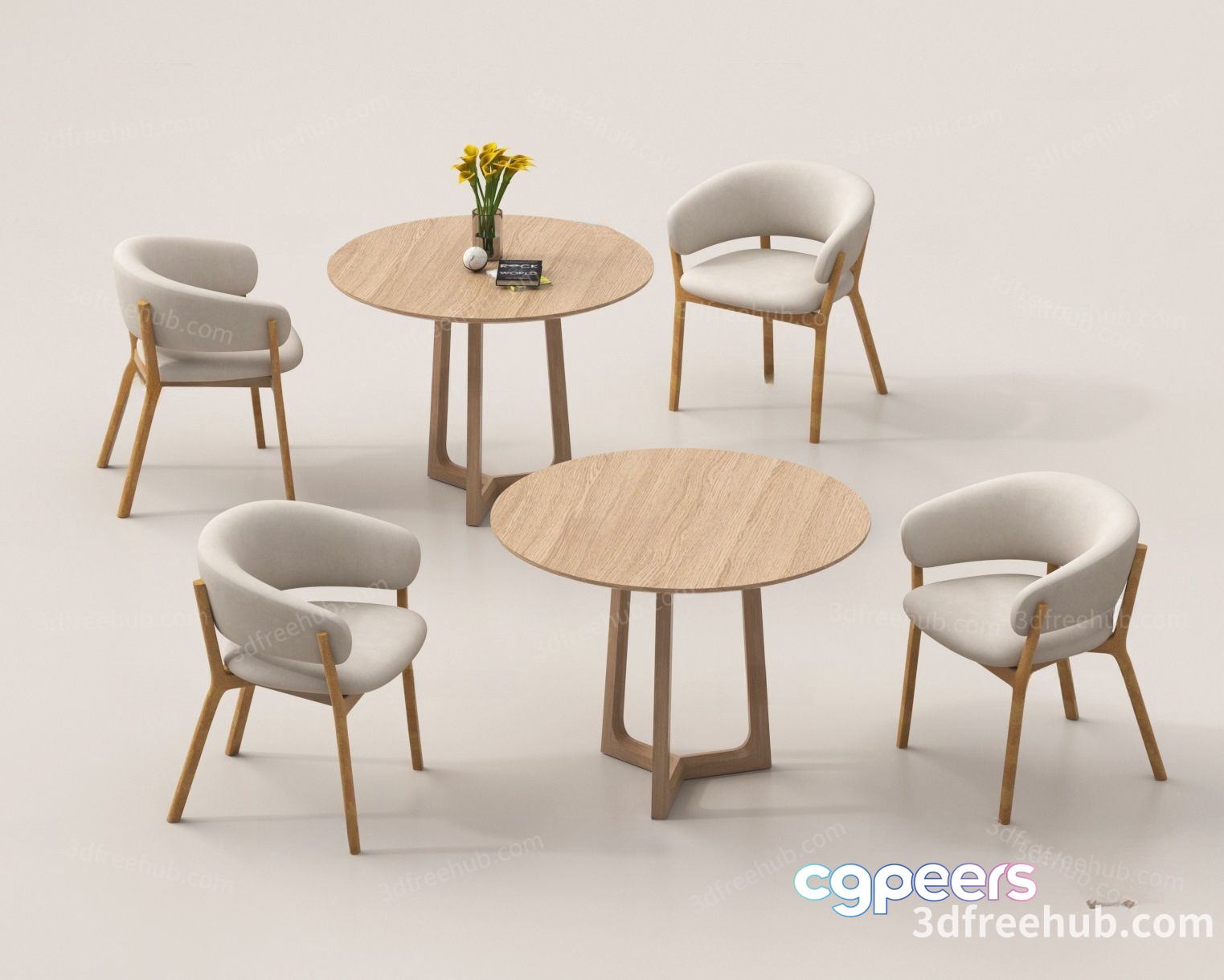 Modern Living Room 3D Model - 21494 - VRAY Render