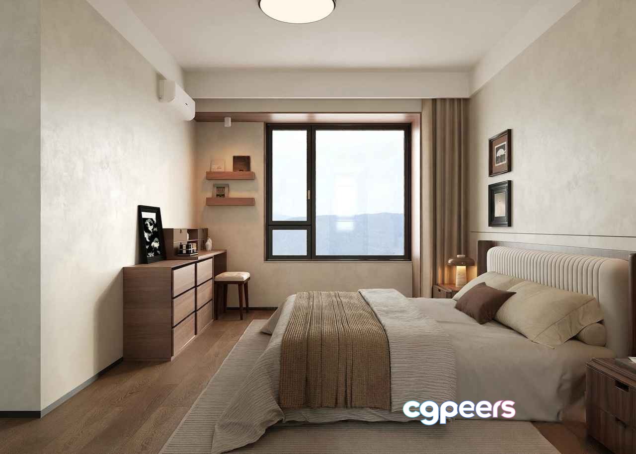 Cozy Bedroom 3D Model - 11661 - CORONA Render