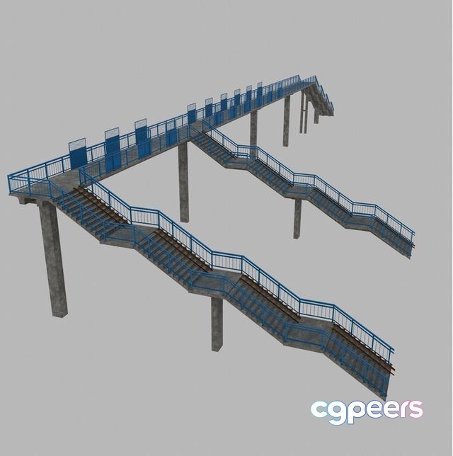 3D Game Assets - Bridge viaduct Low-poly 3D Game Assets - Bridge viaduct Low-poly