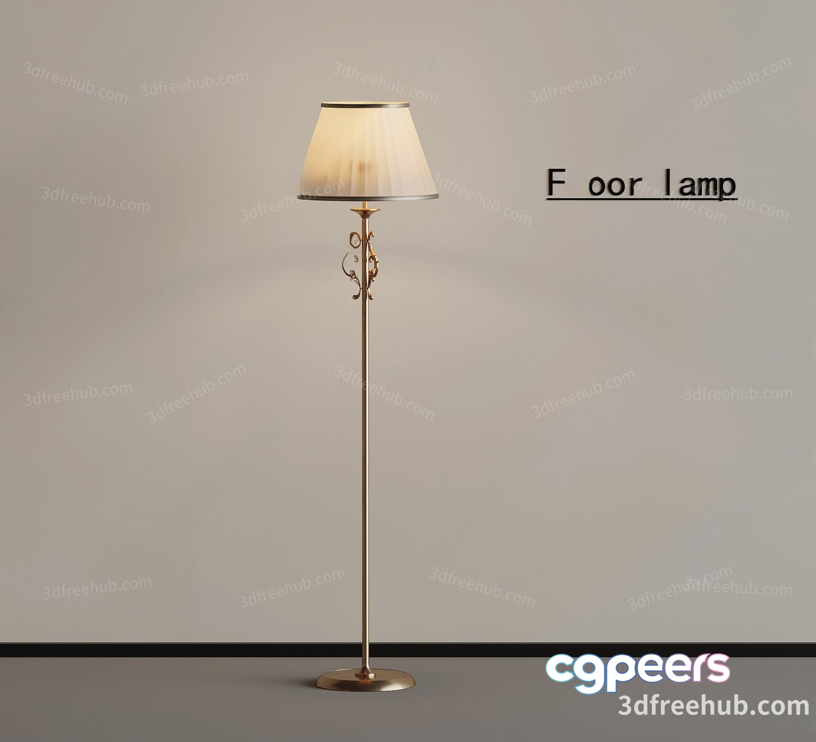Floor Lamp 3D Model - 21778 - VRAY Render