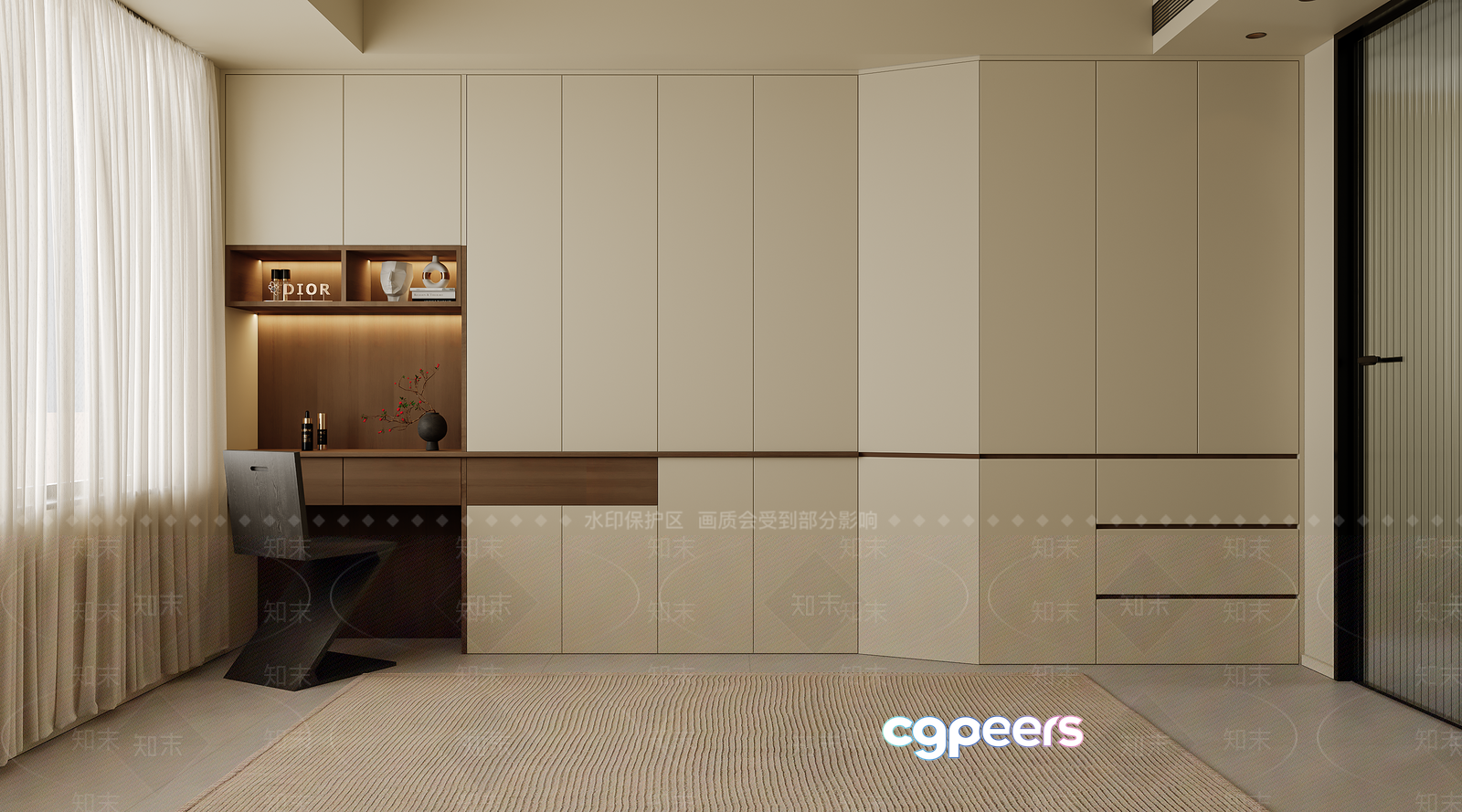 Modern Office Space 3D Model - 6539 - VRAY Render Modern Office Space 3D Model - 6539 - VRAY Render