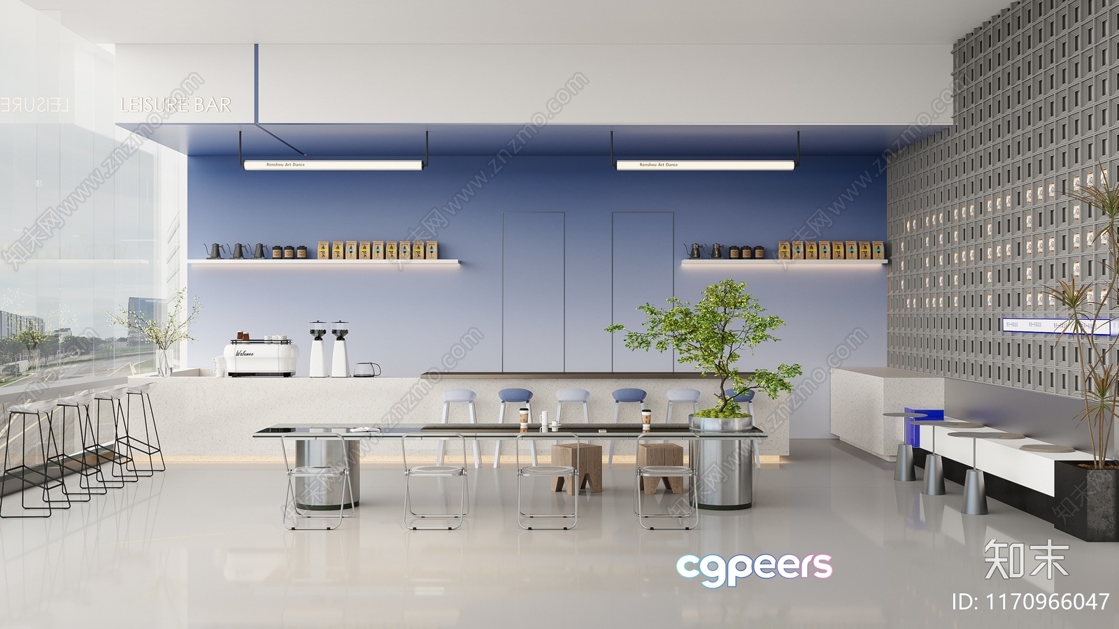 Modern Office Space 3D Model - 7371 - CORONA Render Modern Office Space 3D Model - 7371 - CORONA Render