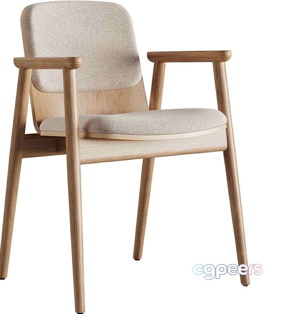 Wooden Chair 3D Model - 23317 - VRAY Render Wooden Chair 3D Model - 23317 - VRAY Render