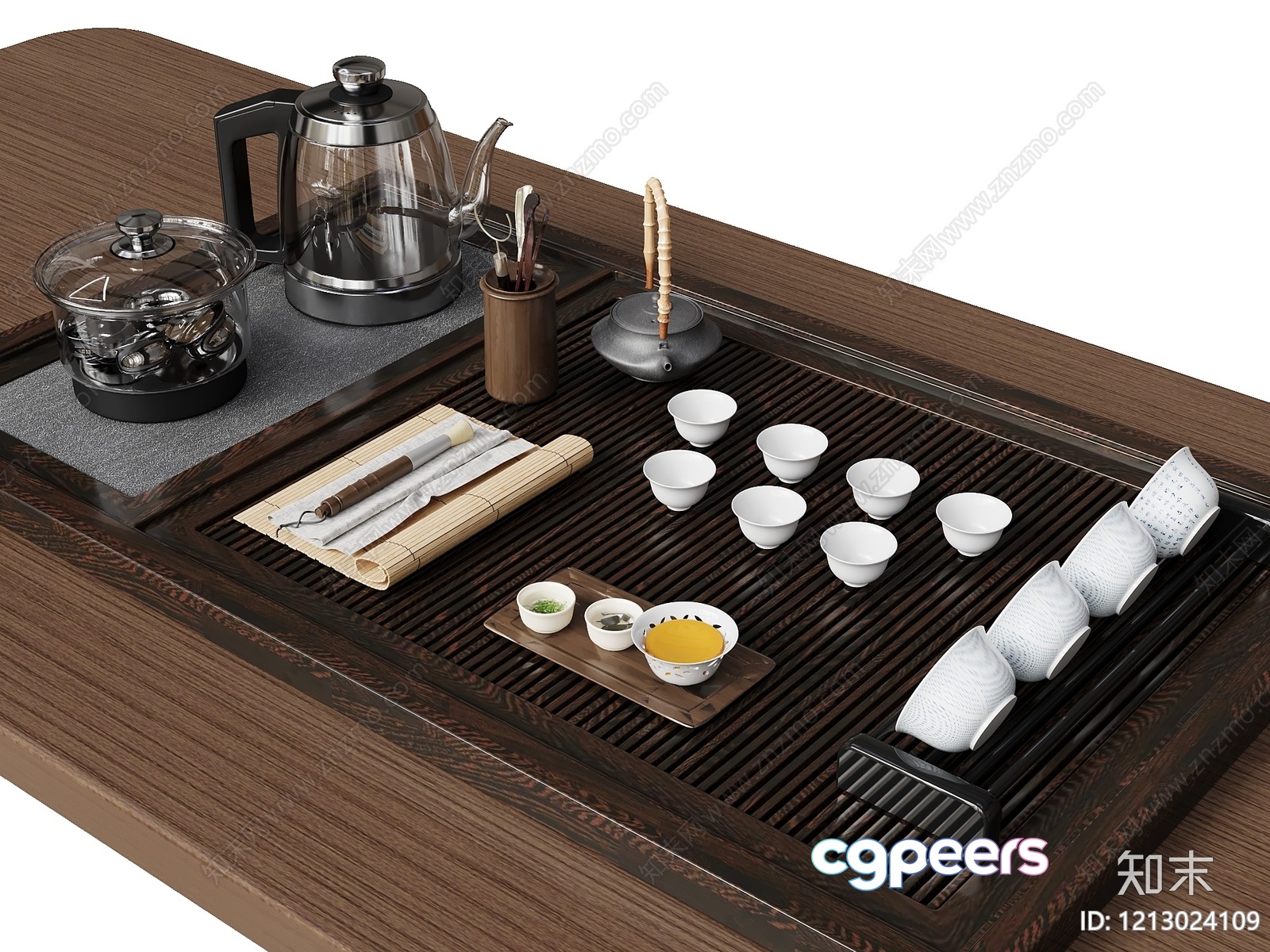 A Wooden Tea Table 3D Model - 17463 - VRAY Render A Wooden Tea Table 3D Model - 17463 - VRAY Render