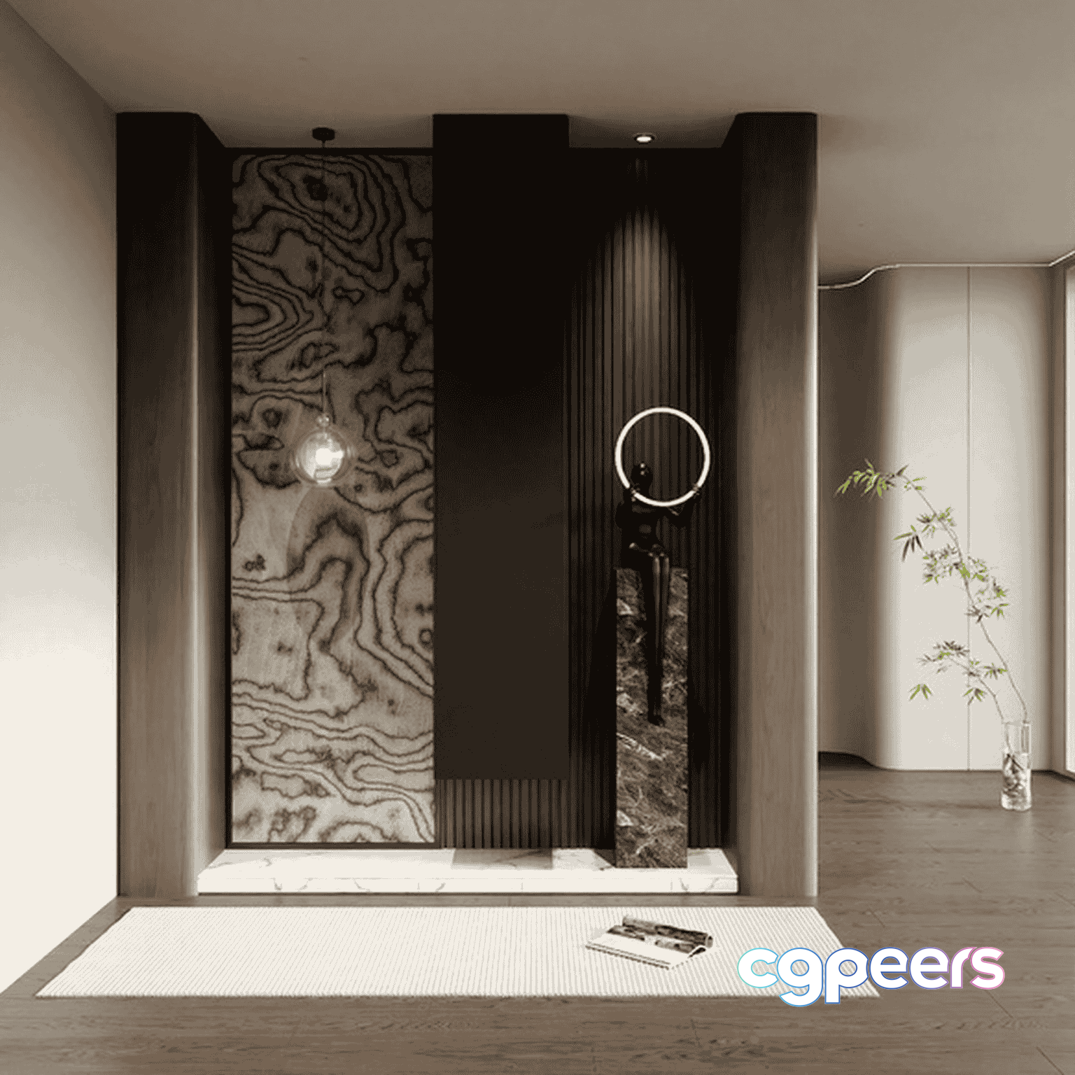 A Modern Interior Design 3D Model - 15135 - VRAY Render