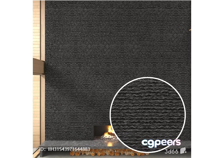 A Textured Gray Wall 3D Model - 3679 - VRAY Render