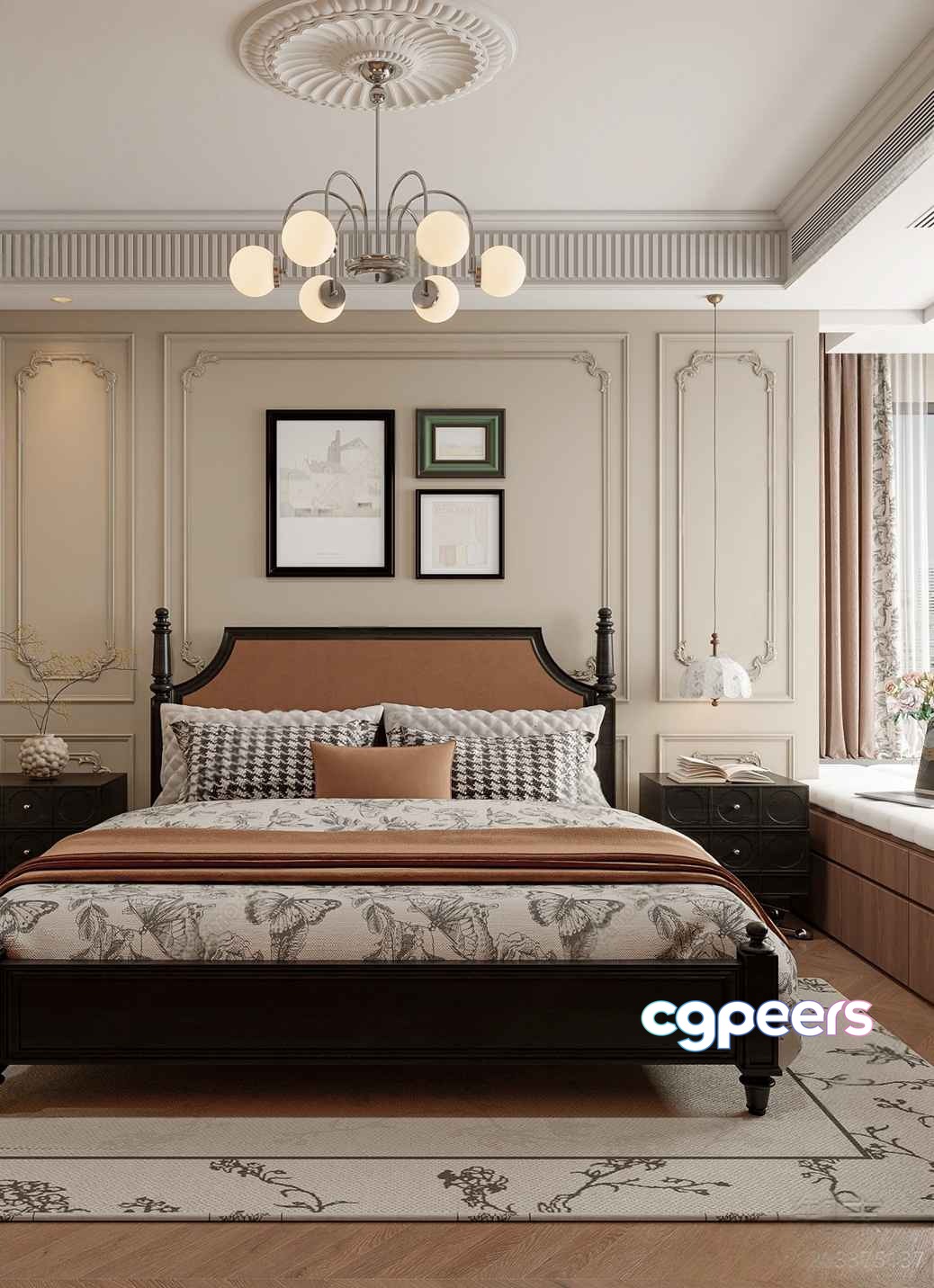 Cozy Bedroom 3D Model - 4248 - VRAY Render