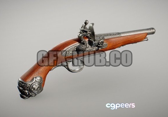 3D Game Assets - Flintlock Colonial Pistol (2019 FREE) 3D Game Assets - Flintlock Colonial Pistol (2019 FREE)