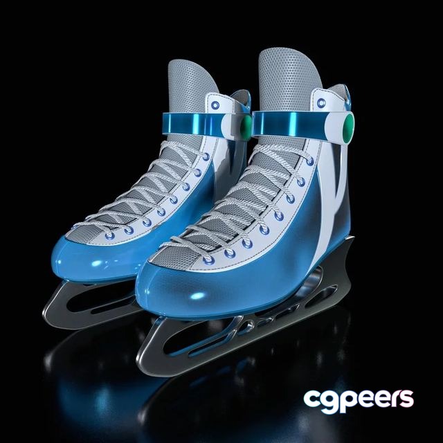 3D Game Assets - Iceskate Low-poly 3D Game Assets - Iceskate Low-poly