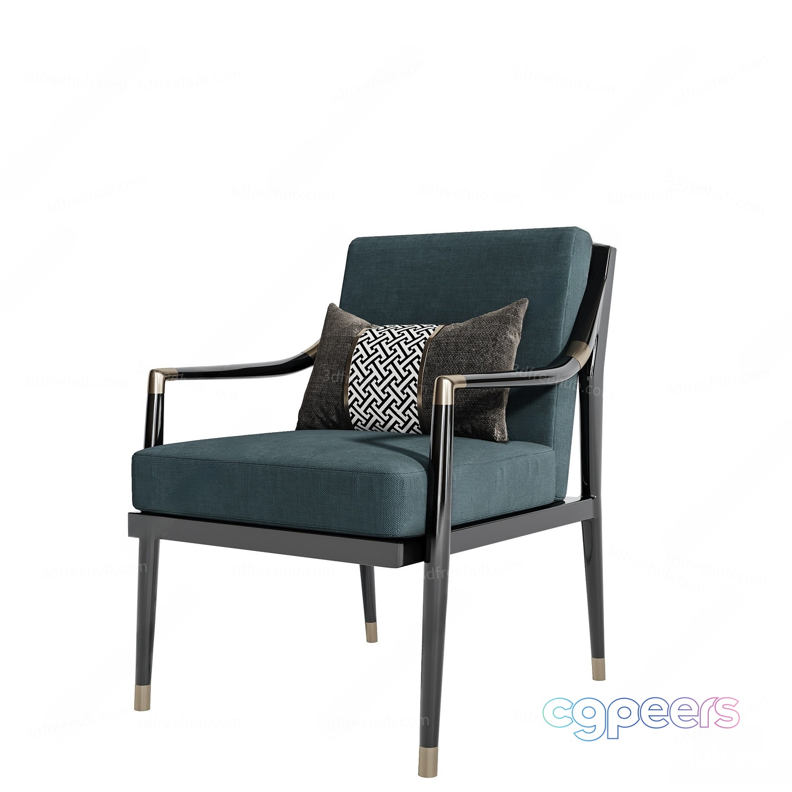 Modern Metal Chair 3D Model - 21806 - VRAY Render