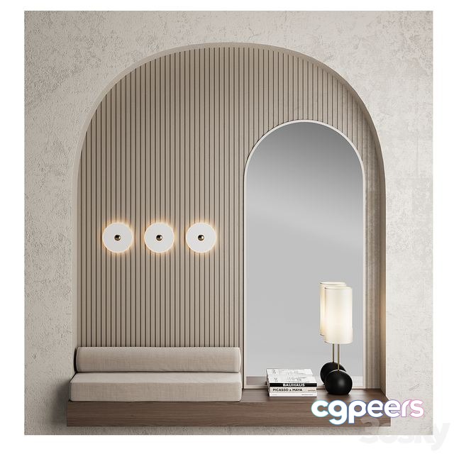 3ds Max Free - Hallway 005 with Flint lamp 3ds Max Free - Hallway 005 with Flint lamp
