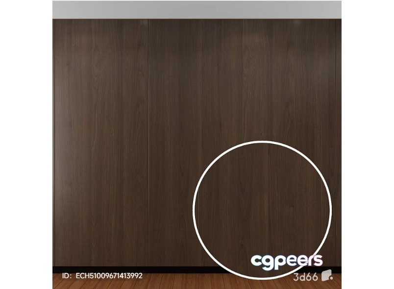 Wooden Wall With Circle 3D Model - 2507 - VRAY Render Wooden Wall With Circle 3D Model - 2507 - VRAY Render