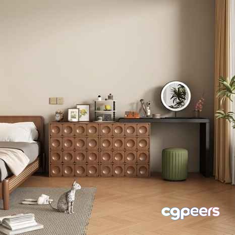 Cozy Bedroom 3D Model - 1489 - VRAY Render