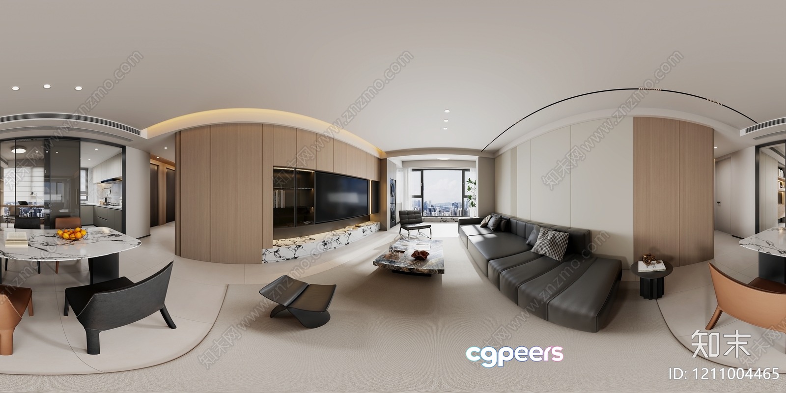 Modern Living Room 3D Model - 2025 - VRAY Render