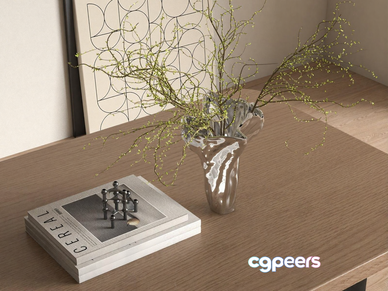 Modern Coffee Table 3D Model - 13191 - VRAY Render