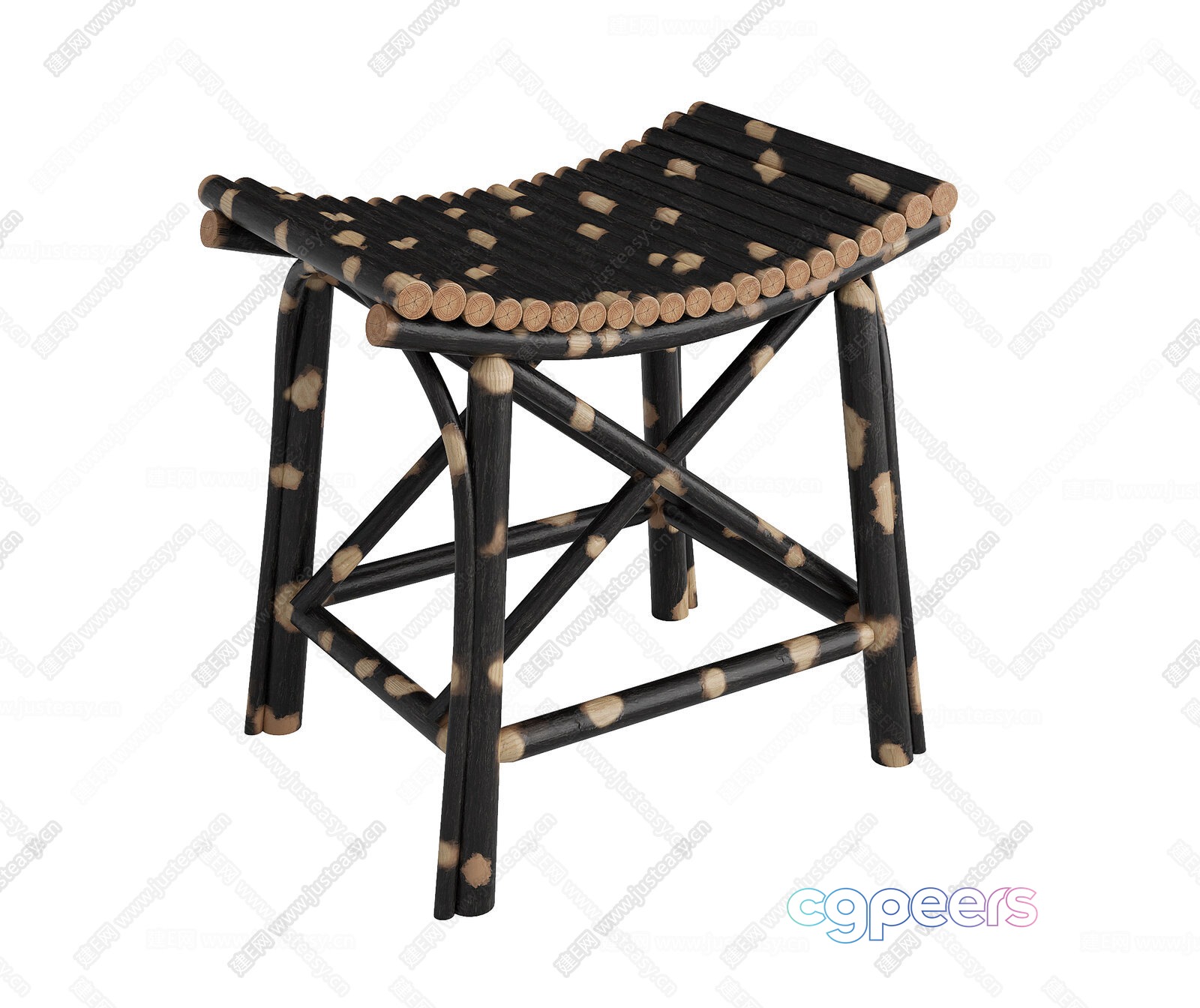 A Black And Brown Stool 3D Model - 9291 - CORONA Render A Black And Brown Stool 3D Model - 9291 - CORONA Render