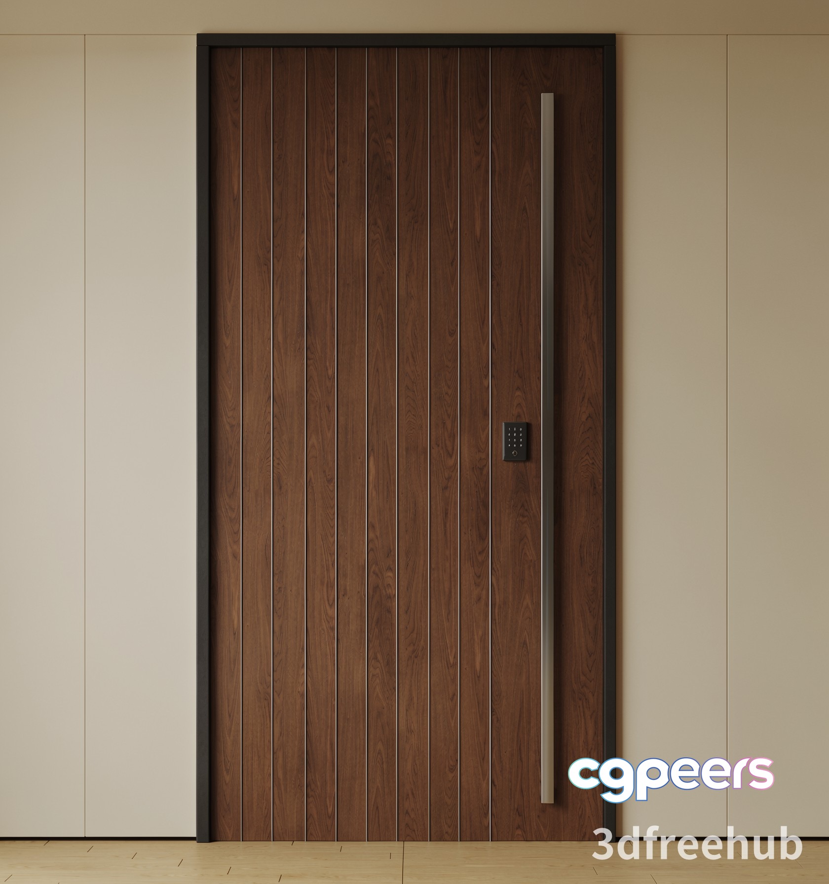 Modern Wooden Door 3D Model - 3103 - VRAY Render