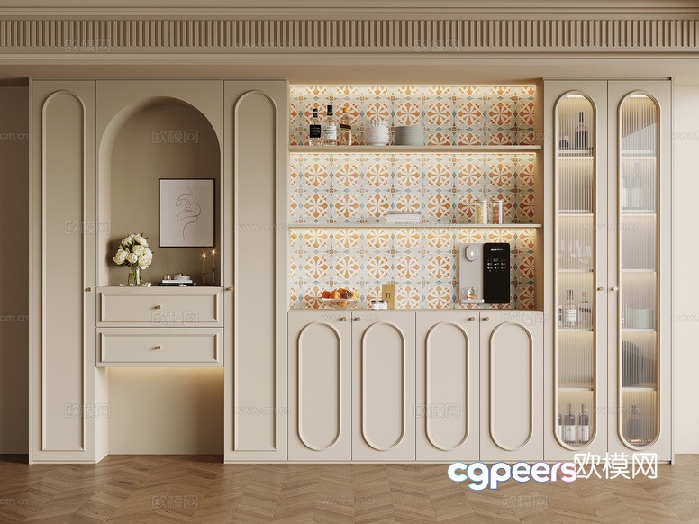 Modern Kitchen Design 3D Model - 15124 - VRAY Render Modern Kitchen Design 3D Model - 15124 - VRAY Render