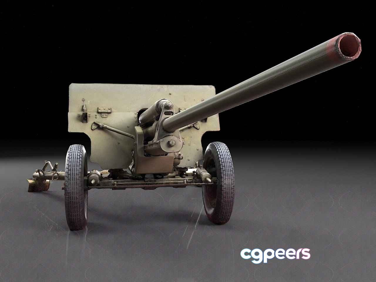 Artillery Weapon 3D Model - 362 - VRAY Render