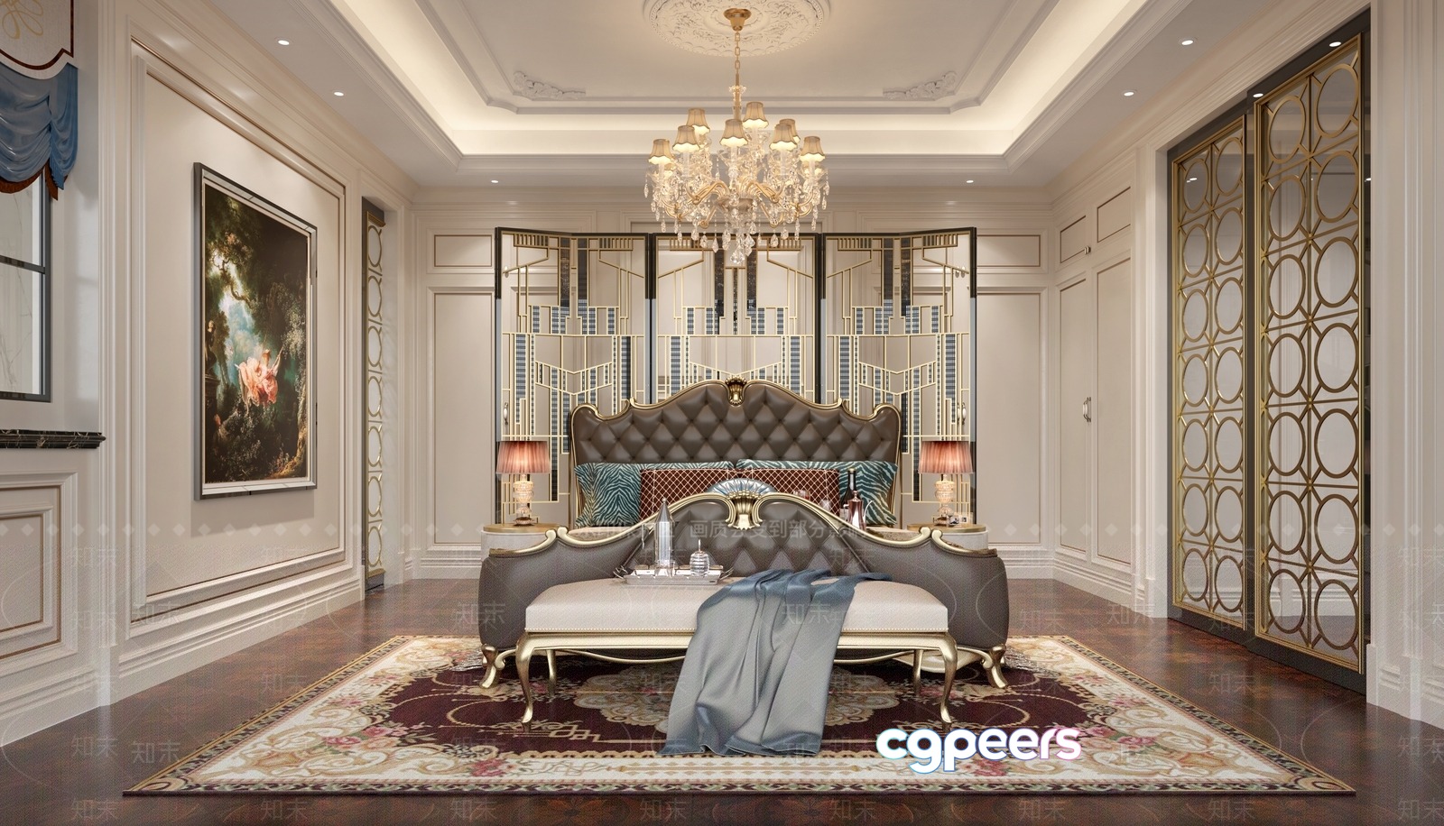 Cozy Bedroom 3D Model - 3017 - VRAY Render Cozy Bedroom 3D Model - 3017 - VRAY Render