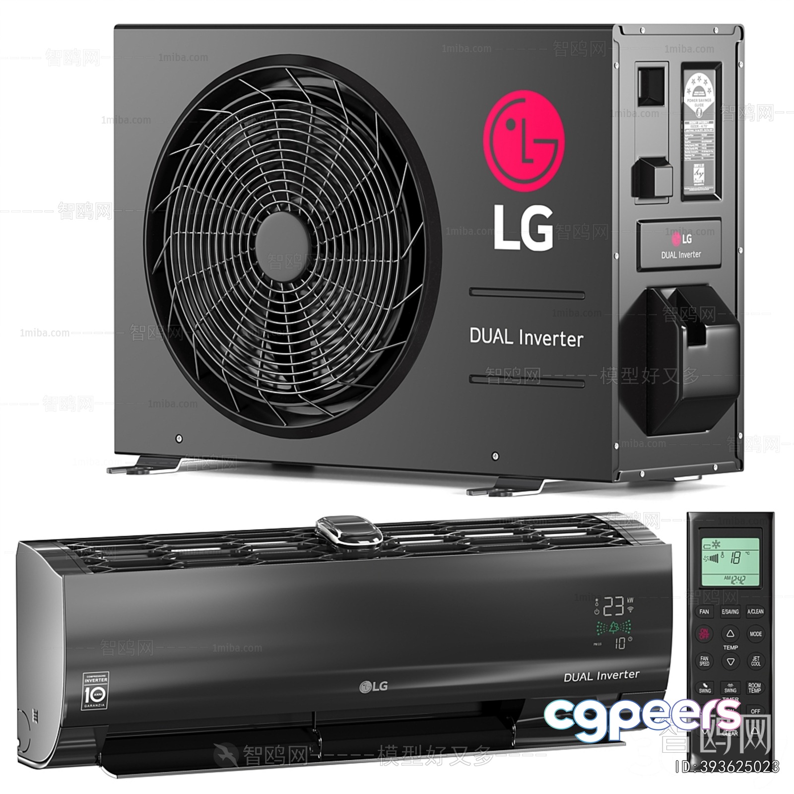 A Lg Dual Inverter Air Conditioner 3D Model - 13314 - VRAY Render A Lg Dual Inverter Air Conditioner 3D Model - 13314 - VRAY Render