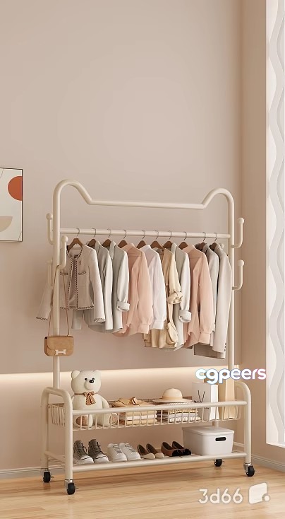 Cozy Closet Organizer 3D Model - 19451 - VRAY Render