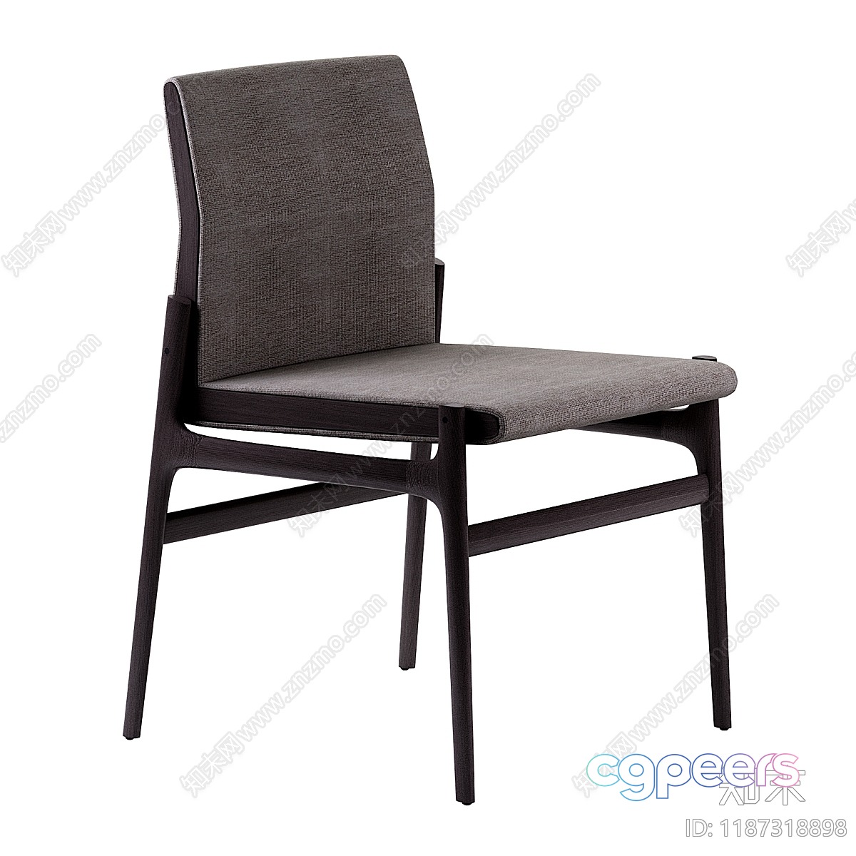 Wooden Dining Chair 3D Model - 12008 - CORONA Render