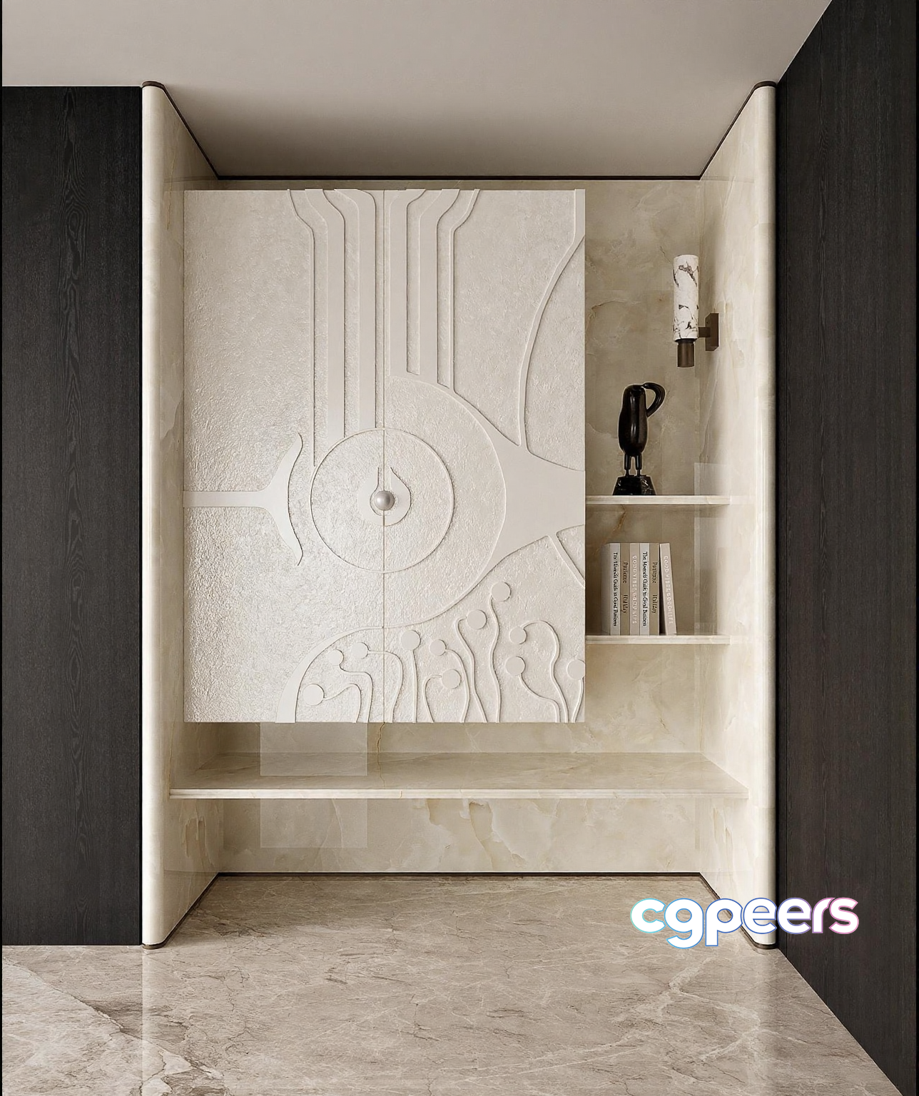 Modern Marble Decor 3D Model - 1176 - CORONA Render Modern Marble Decor 3D Model - 1176 - CORONA Render