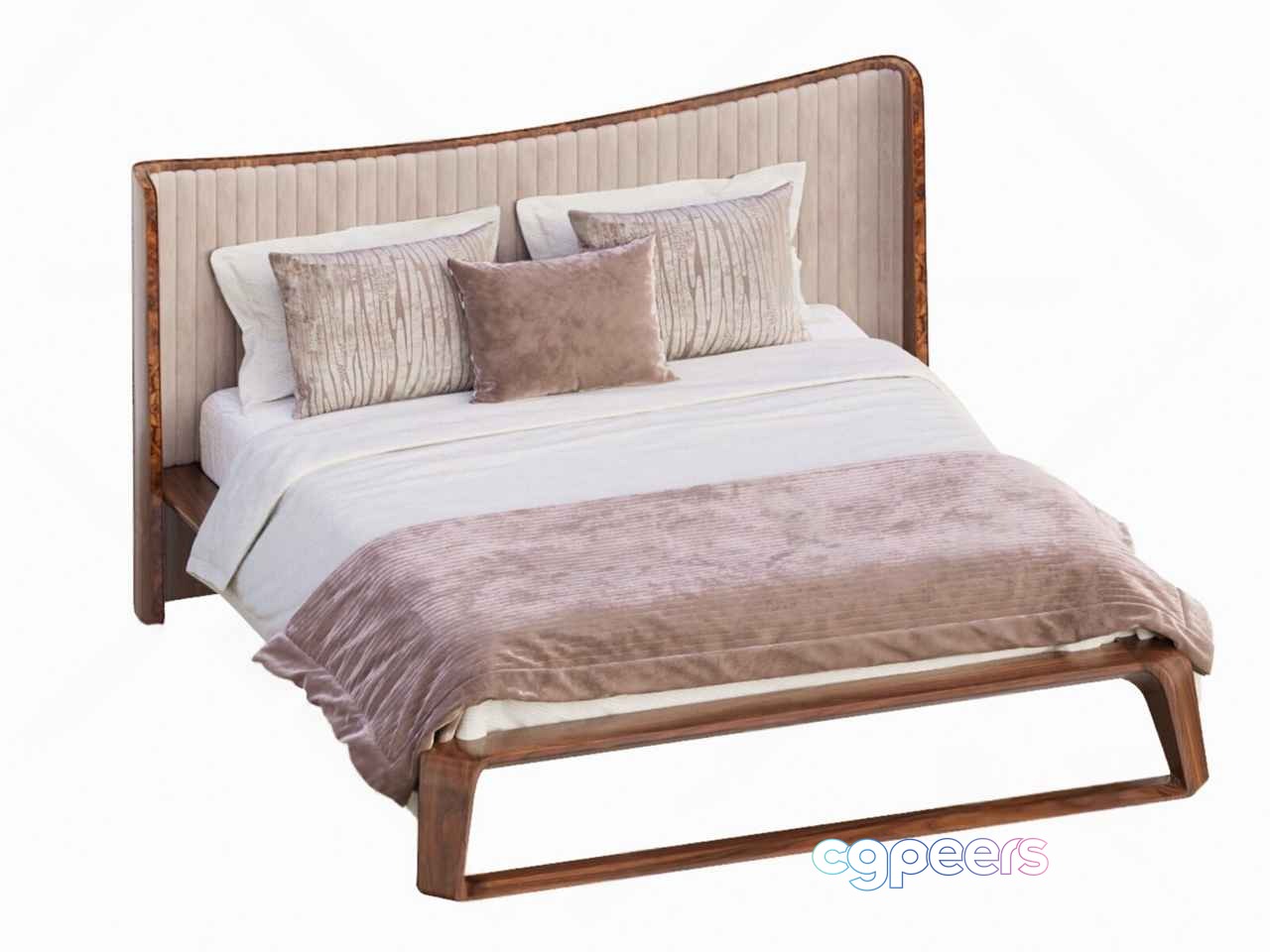 Cozy Modern Bed 3D Model - 19445 - CORONA Render