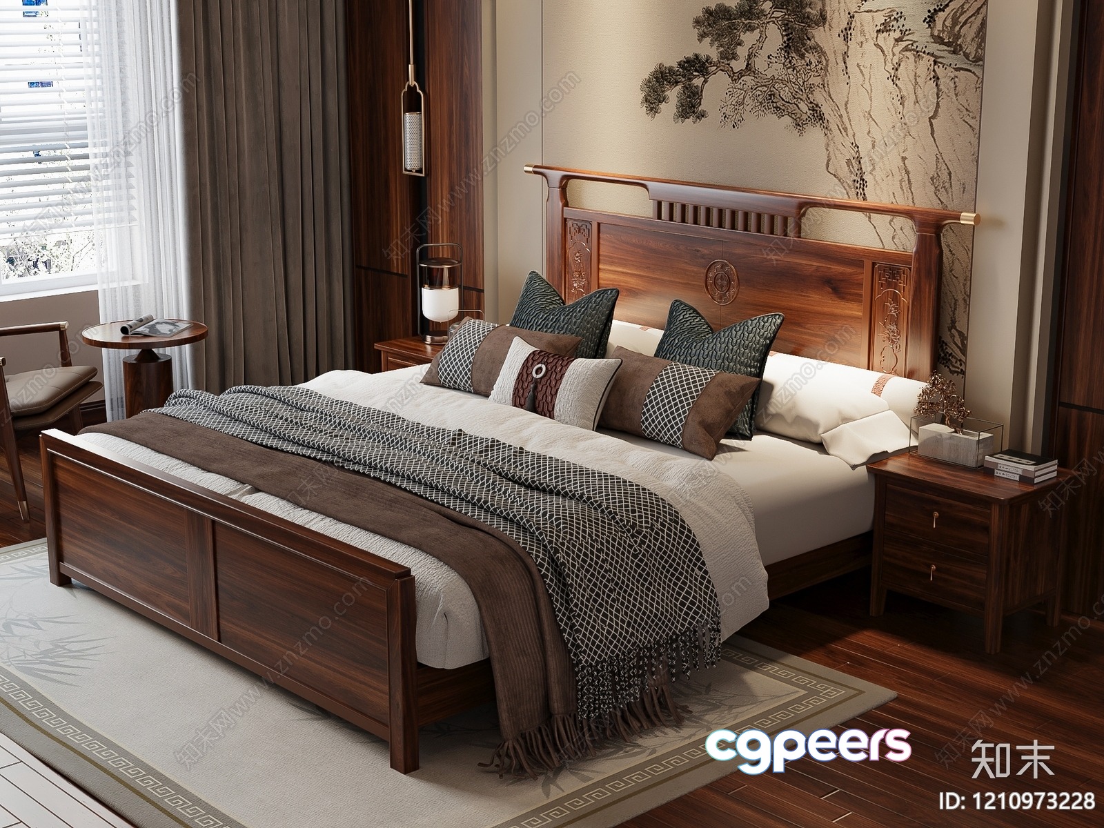 Cozy Bedroom 3D Model - 16633 - VRAY Render