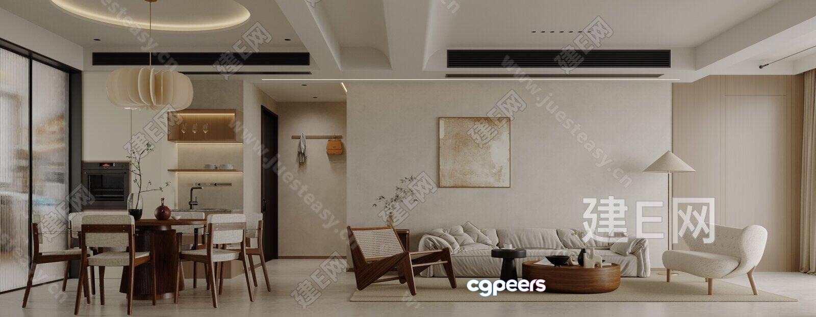 Modern Living Room 3D Model - 8842 - VRAY Render Modern Living Room 3D Model - 8842 - VRAY Render