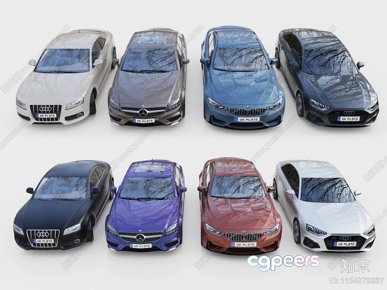 Multiple Cars 3D Model - 10566 - VRAY Render Multiple Cars 3D Model - 10566 - VRAY Render