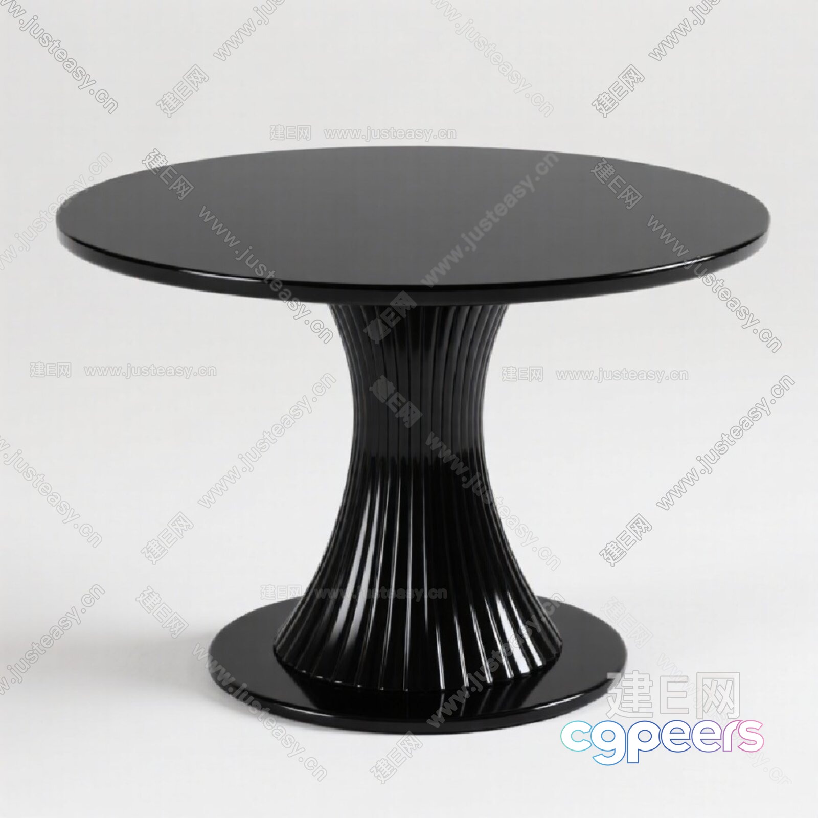 Modern Black Table 3D Model - 17120 - VRAY Render
