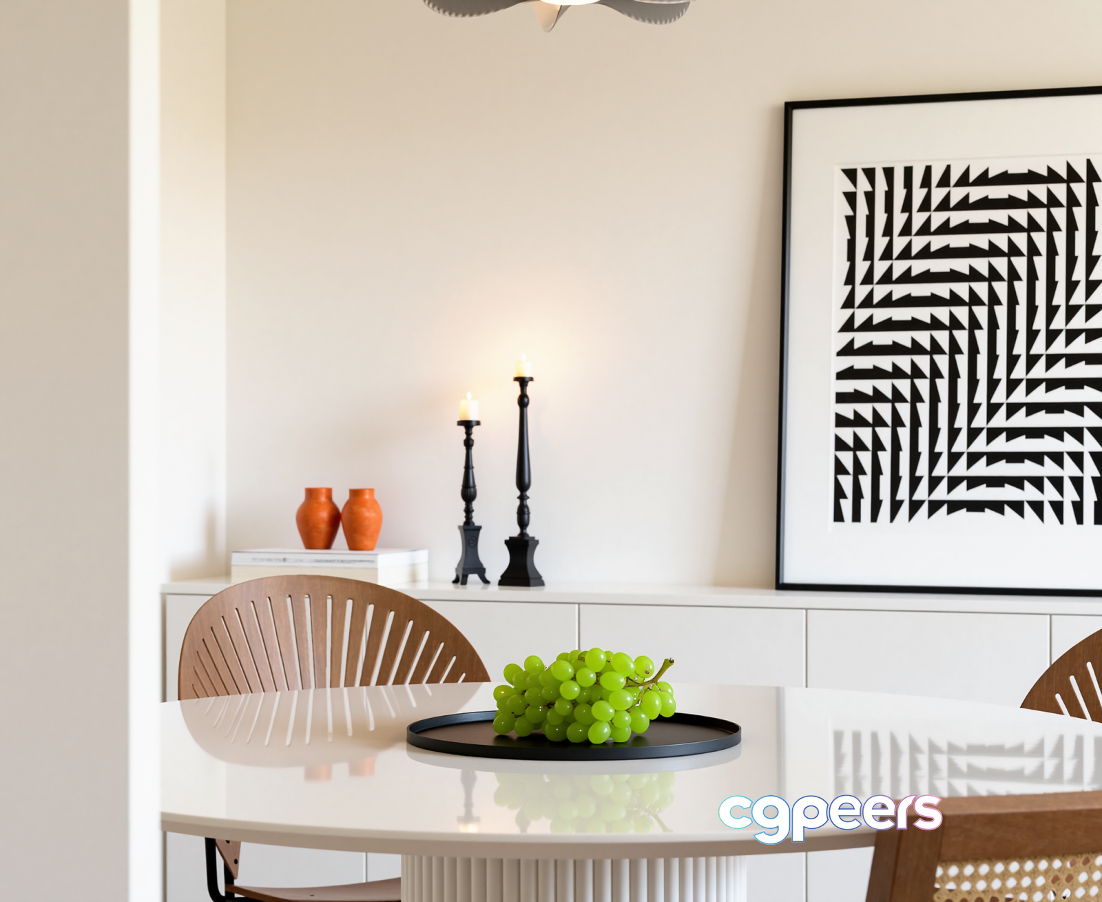 Modern Dining Table 3D Model - 6596 - VRAY Render