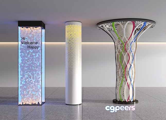 Modern Light Fixtures 3D Model - 16299 - VRAY Render