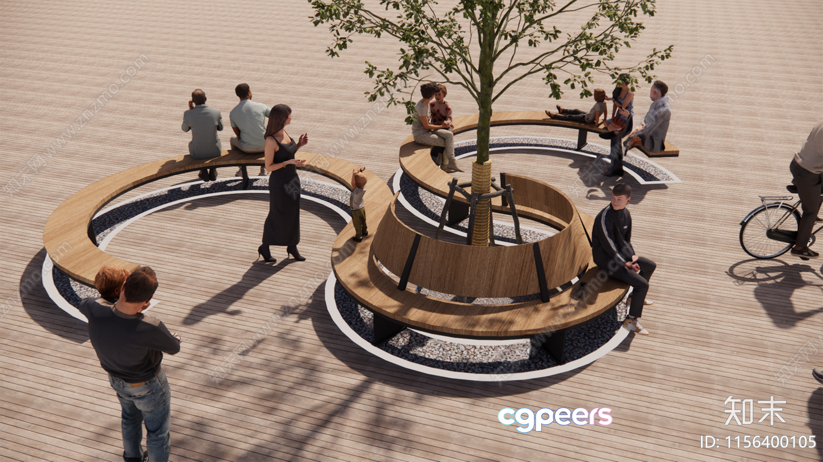 Modern Outdoor Seating Area 3D Model - 2285 - VRAY Render Modern Outdoor Seating Area 3D Model - 2285 - VRAY Render