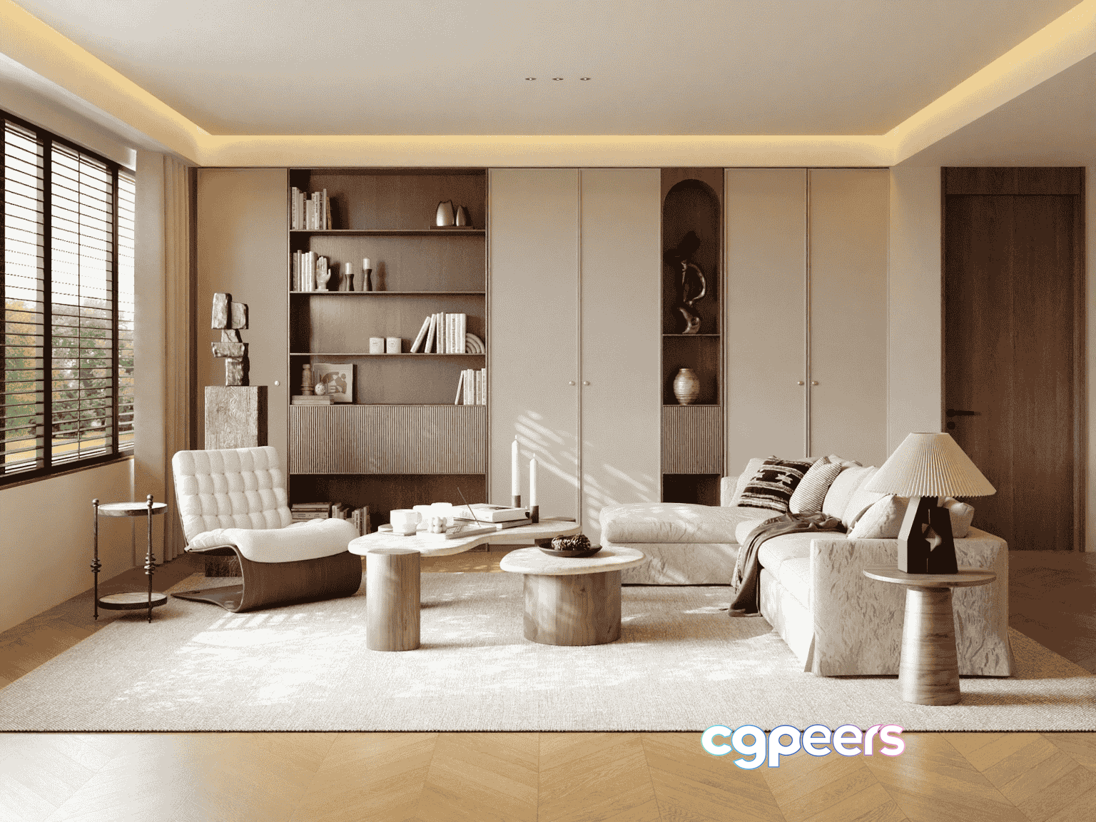 Modern Living Room 3D Model - 15159 - VRAY Render Modern Living Room 3D Model - 15159 - VRAY Render