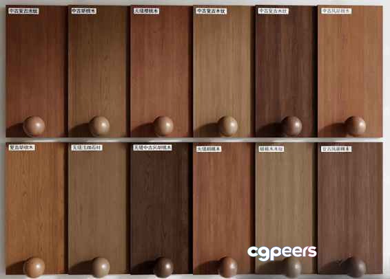 Wooden Door Samples 3D Model - 2595 - VRAY Render