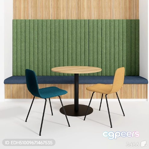 Modern Dining Space 3D Model - 9633 - VRAY Render