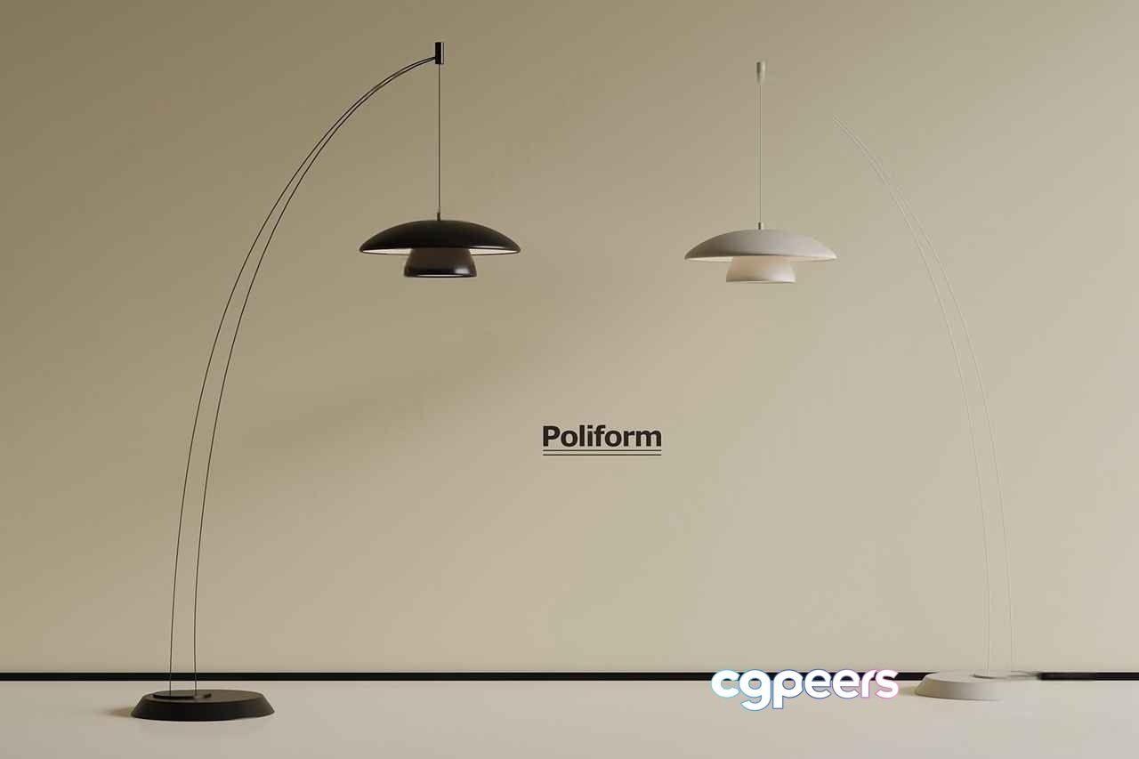Modern Floor Lamps 3D Model - 14298 - VRAY Render Modern Floor Lamps 3D Model - 14298 - VRAY Render