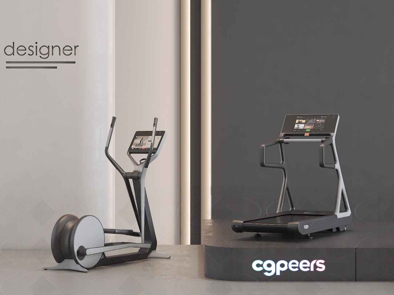 The Main Subject Is A Modern Gym Equipment With A Sleek And Contemporary Design 3D Model - 7092 - VRAY Render The Main Subject Is A Modern Gym Equipment With A Sleek And Contemporary Design 3D Model - 7092 - VRAY Render