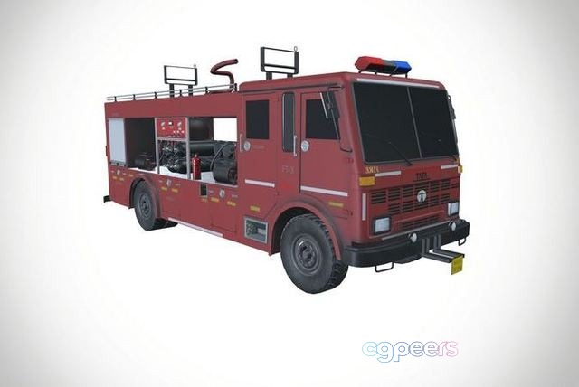 3D Game Assets - Fire Fighting Vehicle Low-poly 3D Game Assets - Fire Fighting Vehicle Low-poly