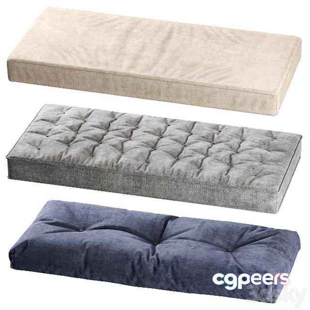 3ds Max Free - Seat pillows set 001 3ds Max Free - Seat pillows set 001