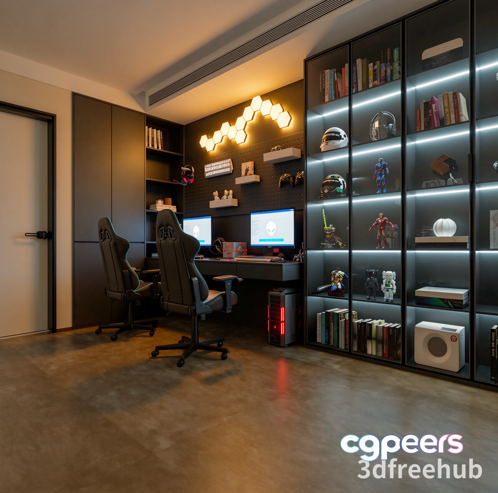 Modern Home Office 3D Model - 23553 - VRAY Render Modern Home Office 3D Model - 23553 - VRAY Render