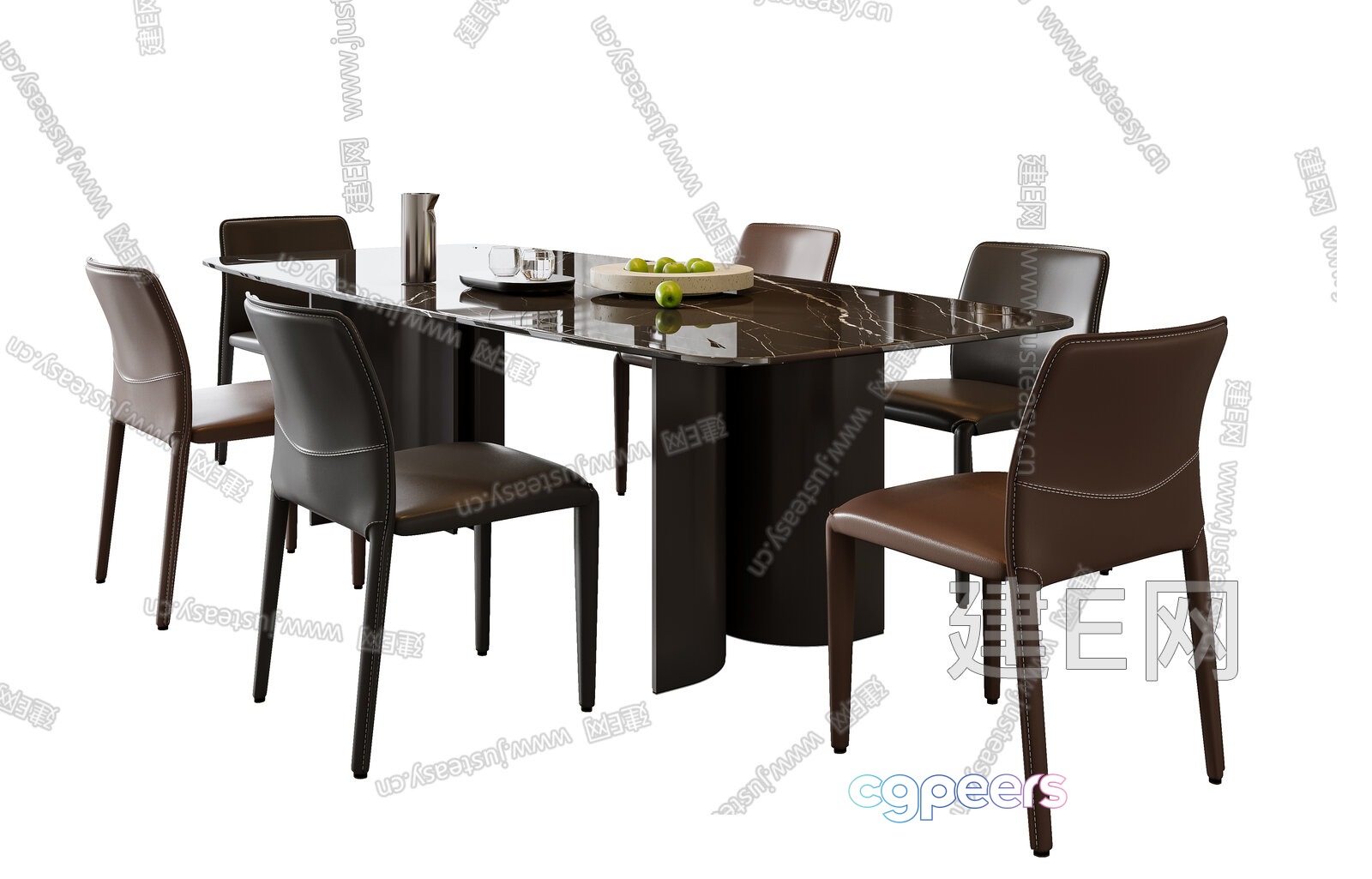 A Modern Dining Table 3D Model - 18120 - VRAY Render A Modern Dining Table 3D Model - 18120 - VRAY Render