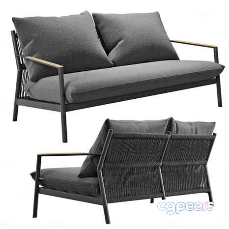 Modern Grey Sofa 3D Model - 12627 - CORONA Render Modern Grey Sofa 3D Model - 12627 - CORONA Render