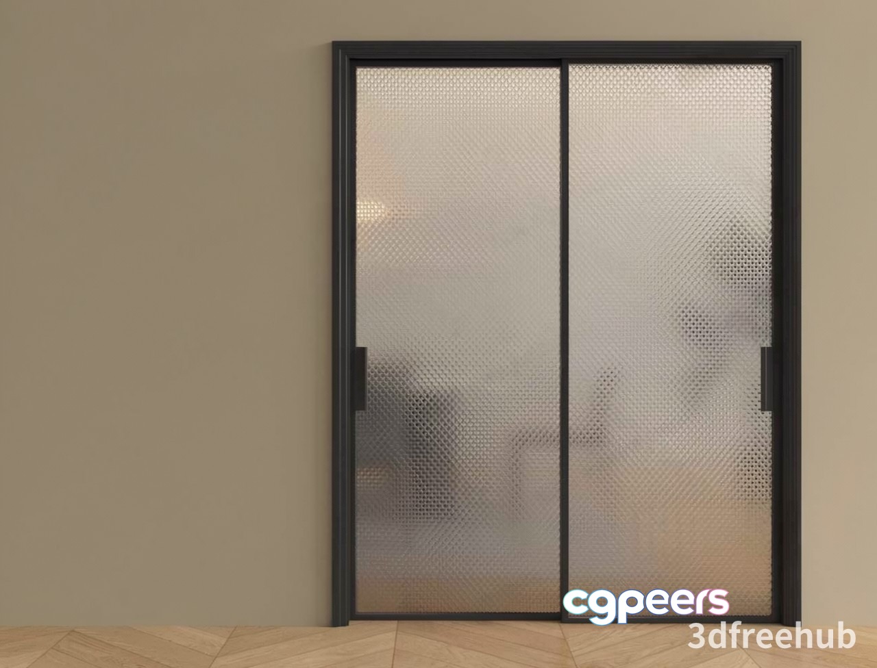 Modern Sliding Glass Door 3D Model - 20435 - VRAY Render Modern Sliding Glass Door 3D Model - 20435 - VRAY Render