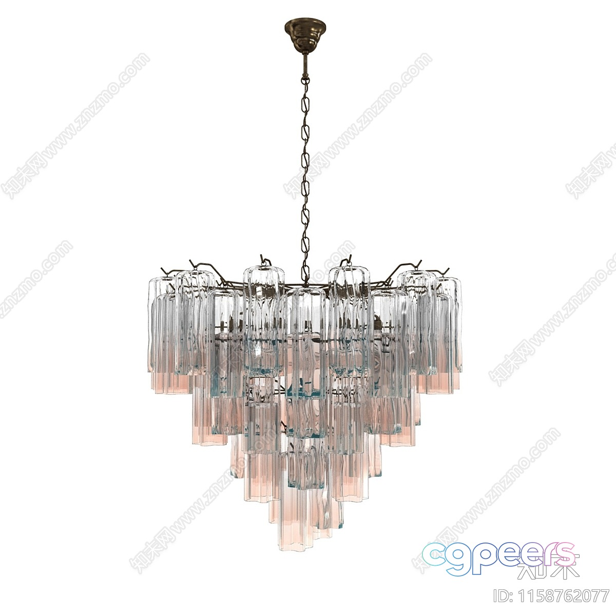 Gold Light Fixture 3D Model - 16010 - VRAY Render
