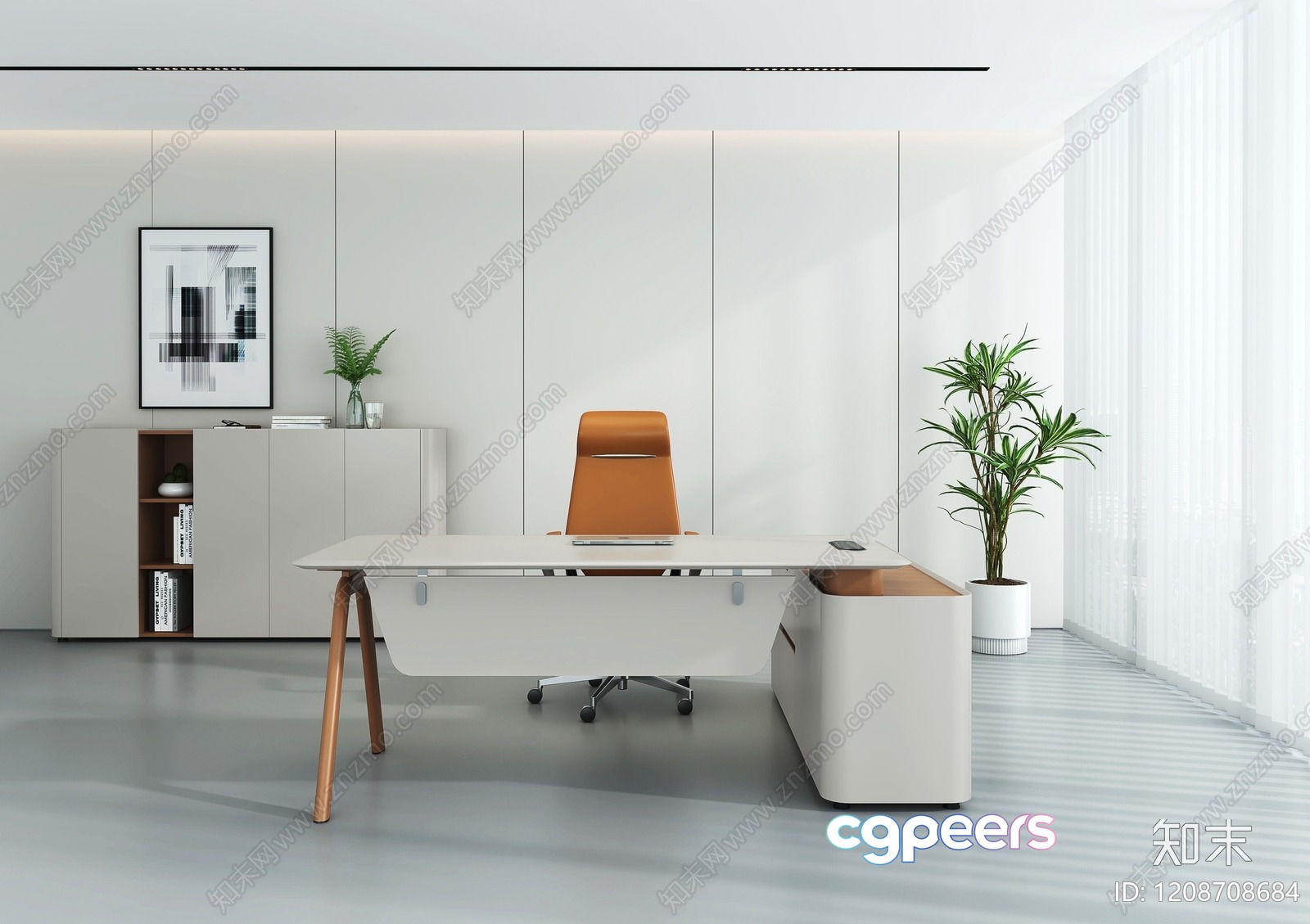 Modern Office Space 3D Model - 3266 - VRAY Render Modern Office Space 3D Model - 3266 - VRAY Render